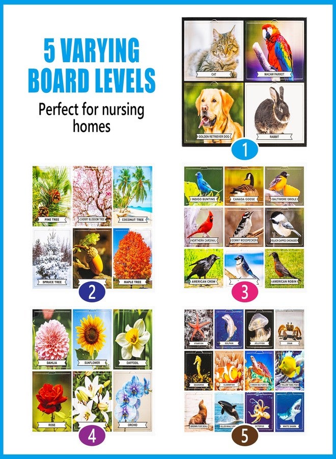 Assistex Matching Game Activity Board - Dementia Activities for Seniors - Memory Games for Adults with Alzheimers - Memory Loss and Alzheimers Activities - Matching Card Memory Games for Seniors - Image 2